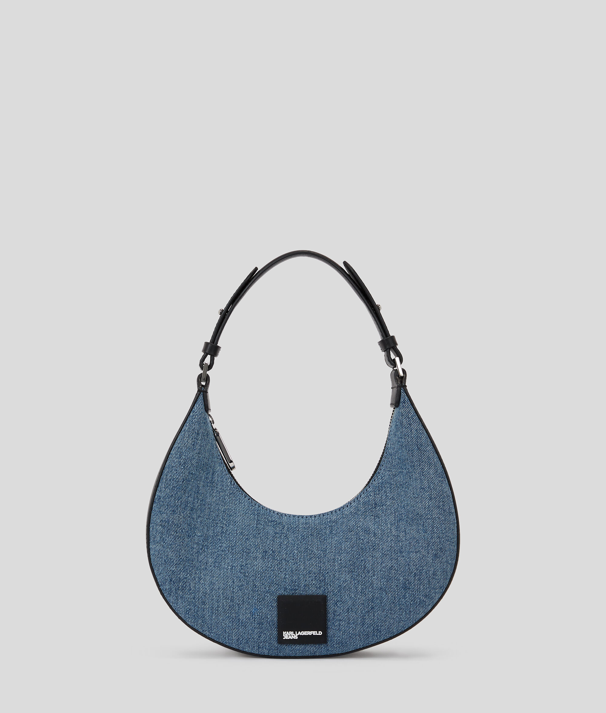 (image for) Charming KLJ Denim Small Half Moon Shoulder Bag